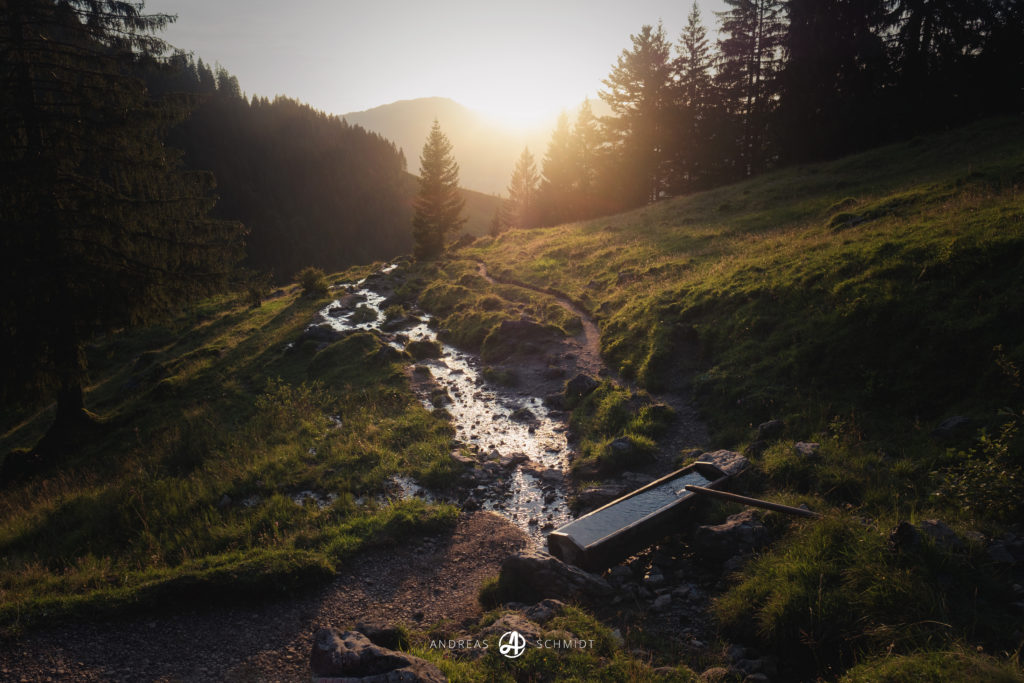 Sonnenuntergang im Allgäu